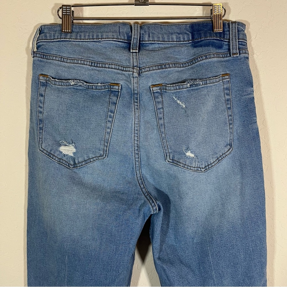 Abercrombie & Fitch Ultra High Rise Ankle Straight Curve Love Jeans Size 12 / 31 - Picture 6 of 11